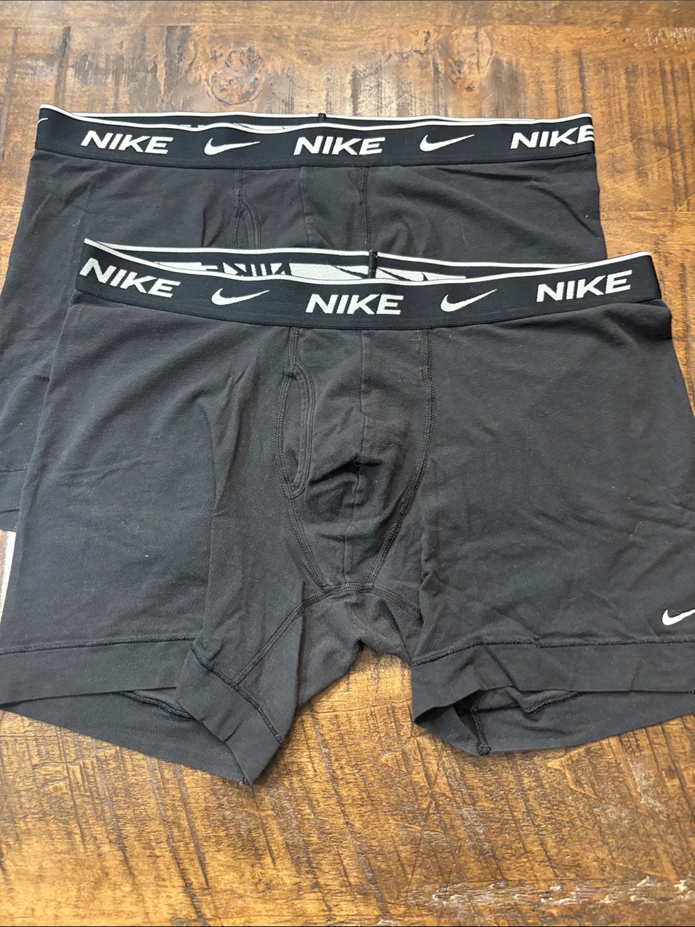 Nike Black Men’s Boxer Briefs with Branded Waistband – 2-Pack